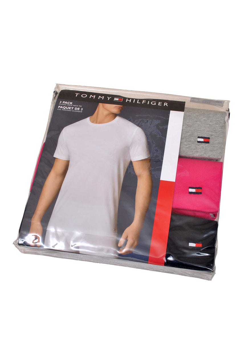 Tommy Hilfiger Men's Undershirts 3 Pack Cotton Classic Crew Neck Tee