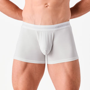 Obviously PrimeMan Boxer Brief 3 inch Leg - White — Detail