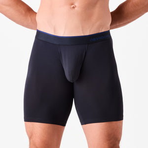 Obviously PrimeMan Boxer Brief 9 inch Leg - Charcoal — Detail