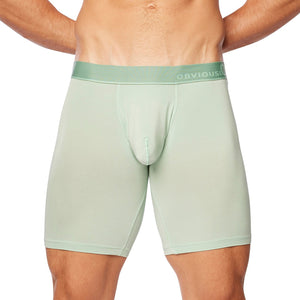 Obviously PrimeMan Boxer Brief 9 inch Leg - Mint — Detail