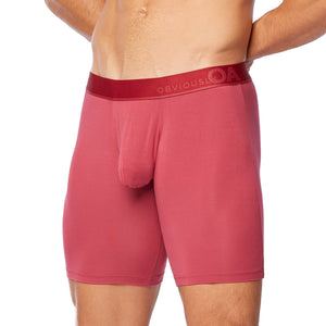 Obviously PrimeMan Boxer Brief 9 inch Leg - Brick