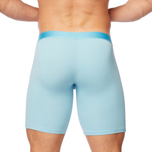 Obviously PrimeMan Boxer Brief 9 inch Leg - Sky — Back