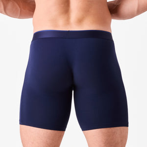 Obviously PrimeMan Boxer Brief 9 inch Leg - Abyss — Back