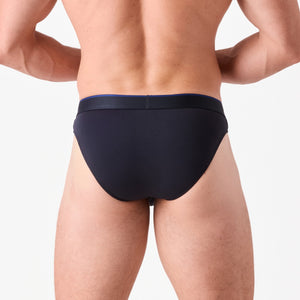 Obviously PrimeMan Hipster Brief - Charcoal — Back