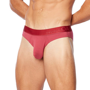 Obviously PrimeMan Hipster Brief - Brick — Front