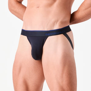 Obviously PrimeMan Jockstrap - Charcoal — Front