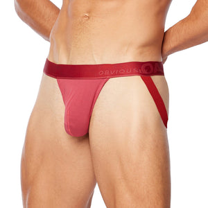 Obviously PrimeMan Jockstrap - Brick — Front