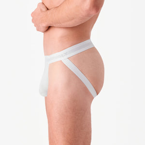 Obviously PrimeMan Jockstrap - White — Back