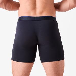 Obviously PrimeMan Boxer Brief 6 inch Leg - Charcoal — Back