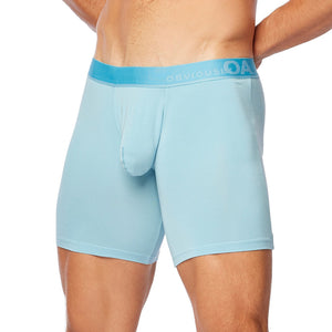 Obviously PrimeMan Boxer Brief 6 inch Leg - Sky — Front