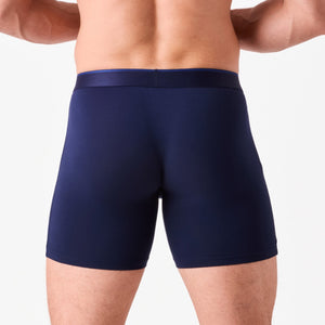 Obviously PrimeMan Boxer Brief 6 inch Leg - Abyss — Back