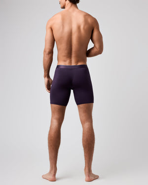 Obviously PrimeMan Boxer Brief 6 inch Leg - Nightshade — Back