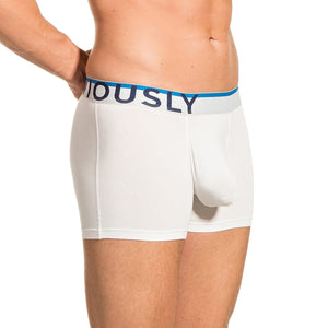 Obviously EveryMan Boxer Brief 3 inch Leg - White — Front