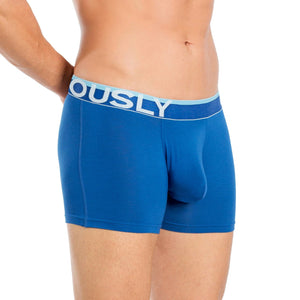 Obviously EveryMan Boxer Brief 3 inch Leg - Blue — Front