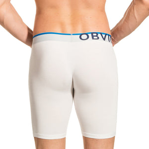 Obviously EveryMan Boxer Brief 9 inch Leg - White — Back