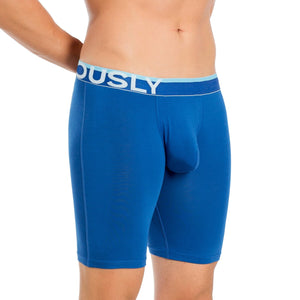 Obviously EveryMan Boxer Brief 9 inch Leg - Blue — Front