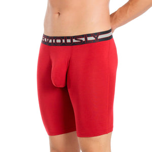 Obviously EveryMan Boxer Brief 9 inch Leg - Chilli — Front