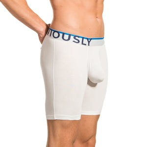 Obviously EveryMan Boxer Brief 6 inch Leg - White