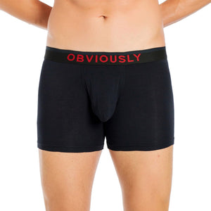 Obviously FreeMan Boxer Brief 3 inch Leg - Black — Detail