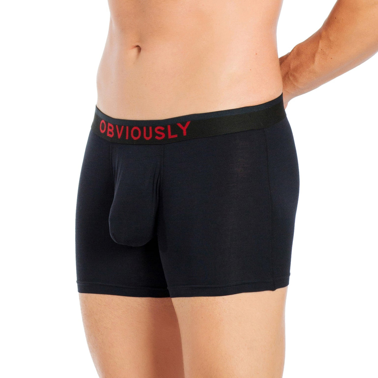 Obviously FreeMan Boxer Brief 3 inch Leg - Black