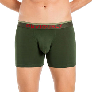Obviously FreeMan Boxer Brief 3 inch Leg - Pine — Detail