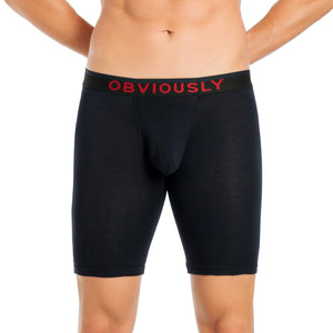 Obviously FreeMan Boxer Brief 9 inch Leg - Black — Detail