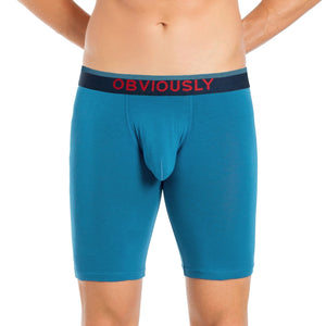 Obviously FreeMan Boxer Brief 9 inch Leg - Pacific — Detail