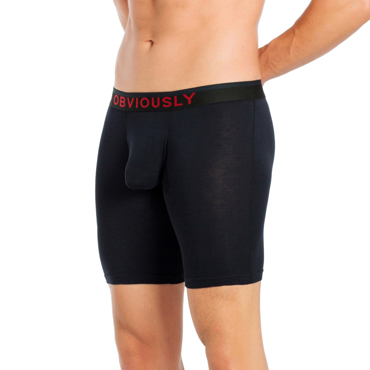 Obviously FreeMan Boxer Brief 6 inch Leg - Black