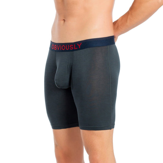 Obviously FreeMan Boxer Brief 6 inch Leg - Ash