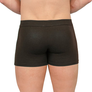 Obviously EliteMan Boxer Brief 3 inch Leg - Black — Back