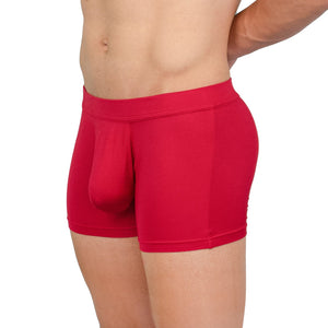 Obviously EliteMan Boxer Brief 3 inch Leg - Red — Front