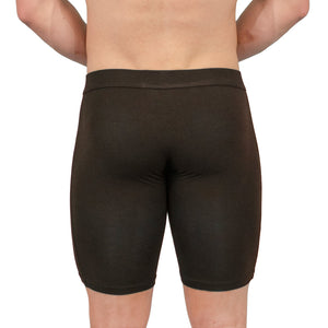 Obviously EliteMan Boxer Brief 9 inch Leg - Black — Back