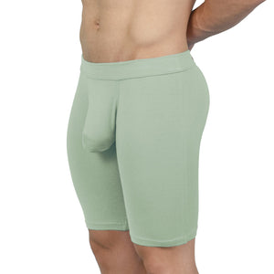 Obviously EliteMan Boxer Brief 9 inch Leg - Mint — Front