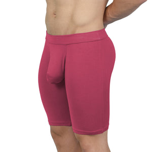 Obviously EliteMan Boxer Brief 9 inch Leg - Brick — Front