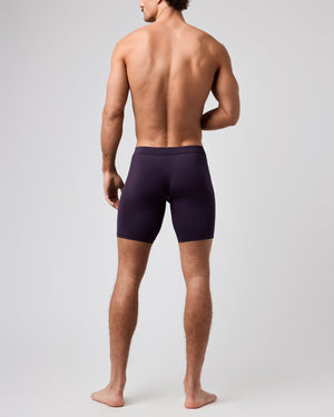 Obviously EliteMan Boxer Brief 9 inch Leg - Nightshade — Back