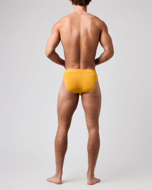 Obviously EliteMan Hipster Brief - Gold — Back