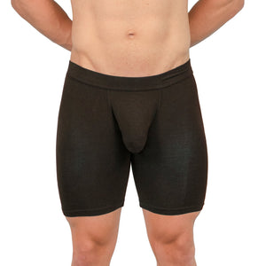 Obviously EliteMan Boxer Brief 6 inch Leg - Black — Detail