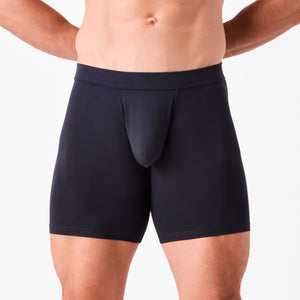 Obviously EliteMan Boxer Brief 6 inch Leg - Charcoal — Detail