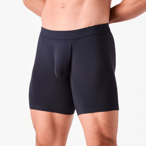 Obviously EliteMan Boxer Brief 6 inch Leg - Charcoal — Front