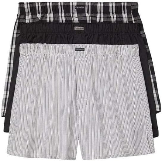 Calvin Klein Cotton Classics 3-Pack Woven Boxer