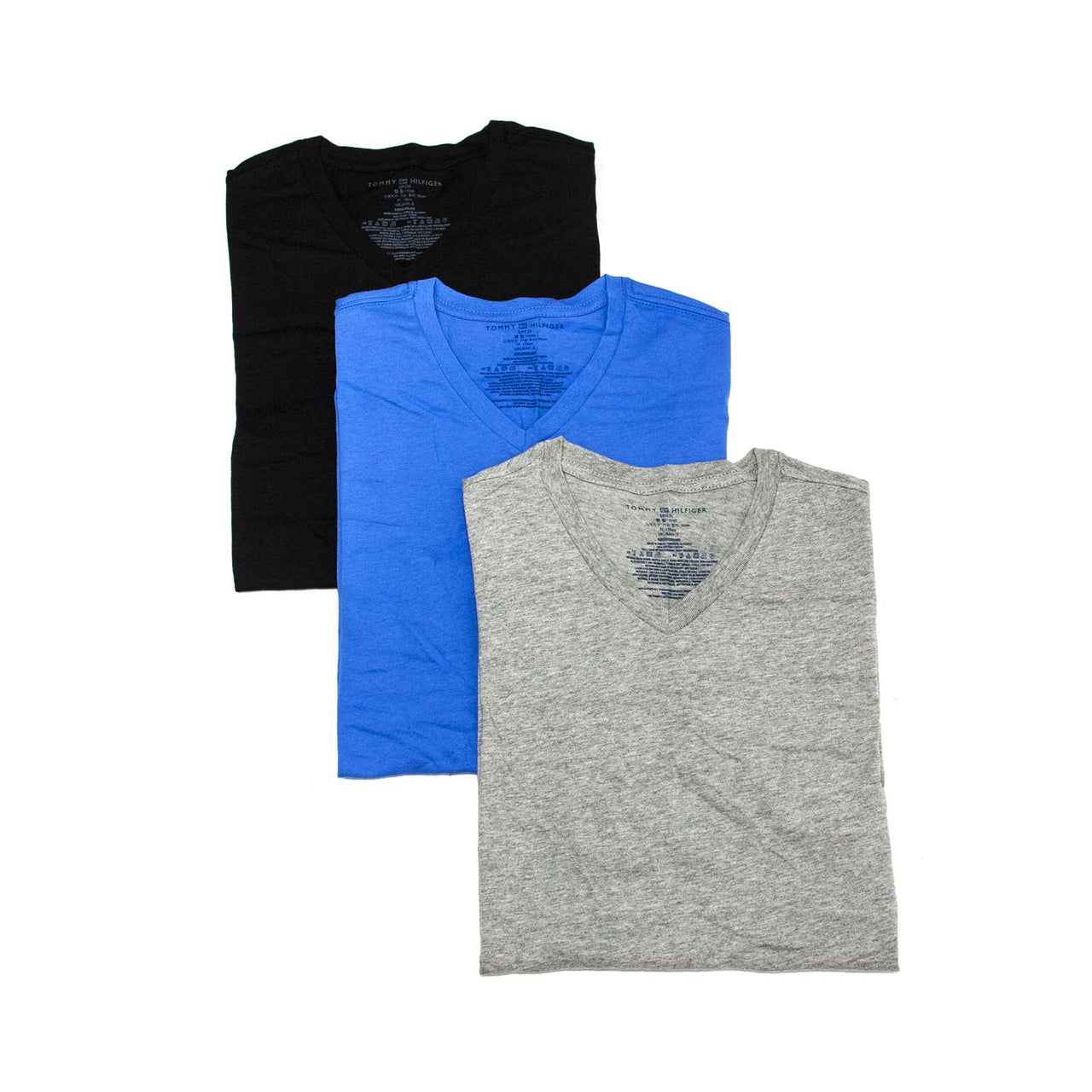 Tommy Hilfiger Men's Undershirts 3 Pack Cotton Classics V-Neck T-Shirt