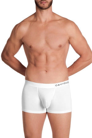 Obviously PrimeMan Boxer Brief 3 inch Leg White