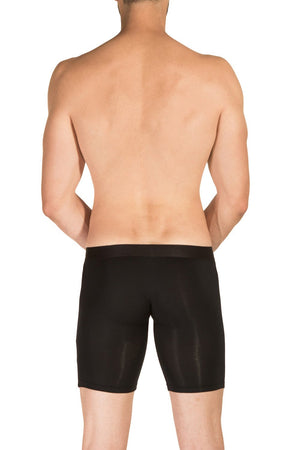 Obviously PrimeMan Boxer Brief 9 inch Leg Black — Back