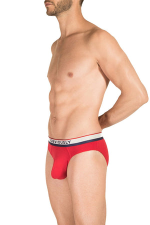 Obviously PrimeMan Brief - Red — Front