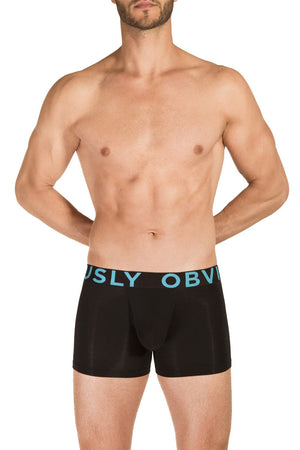 Obviously EveryMan Boxer Brief 3 inch Leg Black — Detail