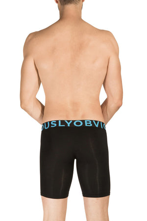 Obviously EveryMan Boxer Brief 9 inch Leg - Black — Back