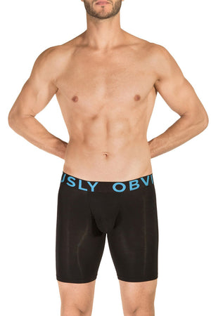 Obviously EveryMan Boxer Brief 9 inch Leg - Black — Detail