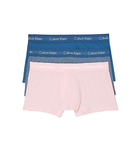 Calvin Klein Men's Underwear Cotton Stretch Low-Rise Trunks 3 Pack